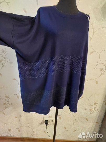 Джемпер стильный Корея р 60-64 новый хлопок