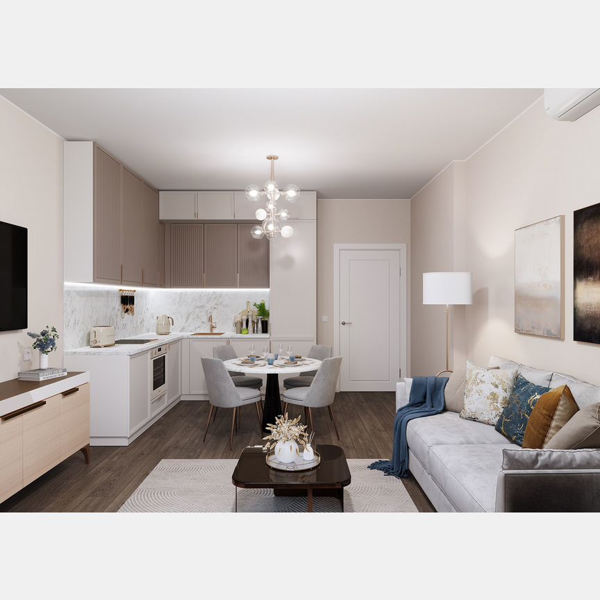 2-к. квартира, 63,8 м², 8/17 эт.