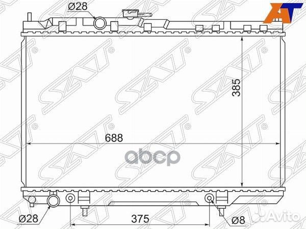 Радиатор пластинчатый Nissan Almera Classic B10