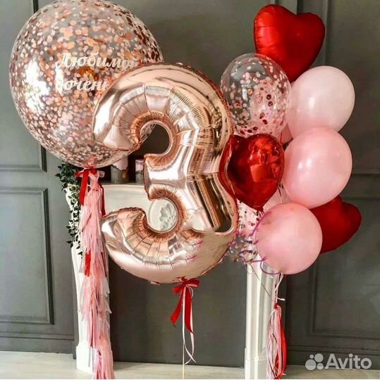 Шары гелиевые, букеты в корзинке, цветы, фигурки