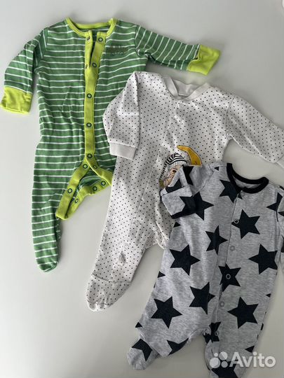 22 слипа+боди 56-62 next, mothercare, mjolk