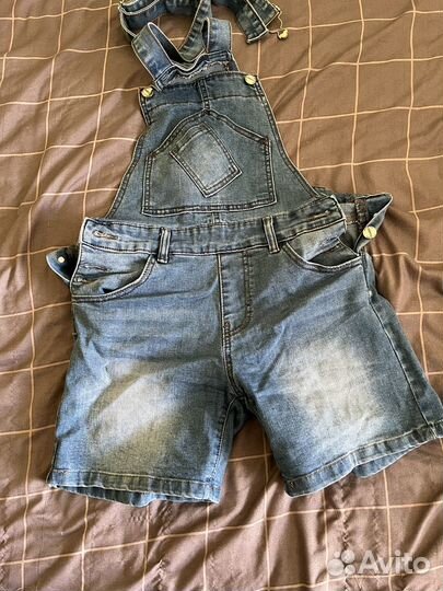 Комбинезон женский джинсовый летний