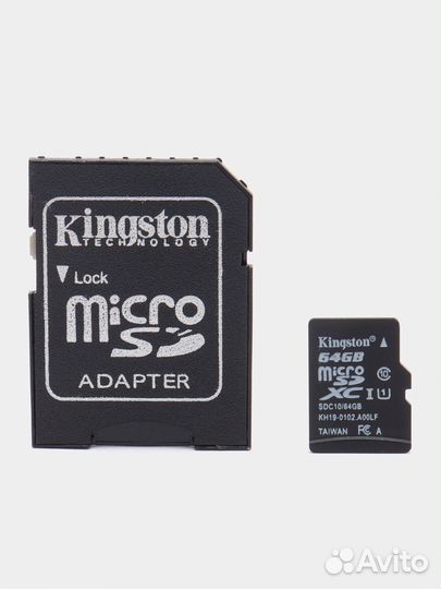 Карта памяти microSD 2-512 Gb Kingston, class 10