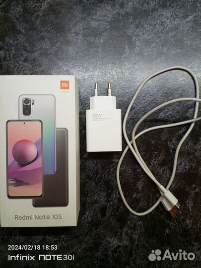 Xiaomi Redmi Note 10S, 8/128 ГБ