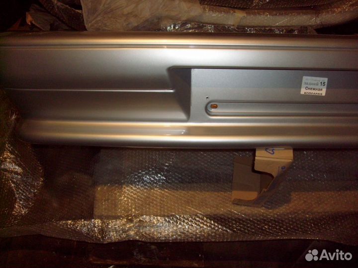 Задний бампер ваз 2115 цвет серебристый