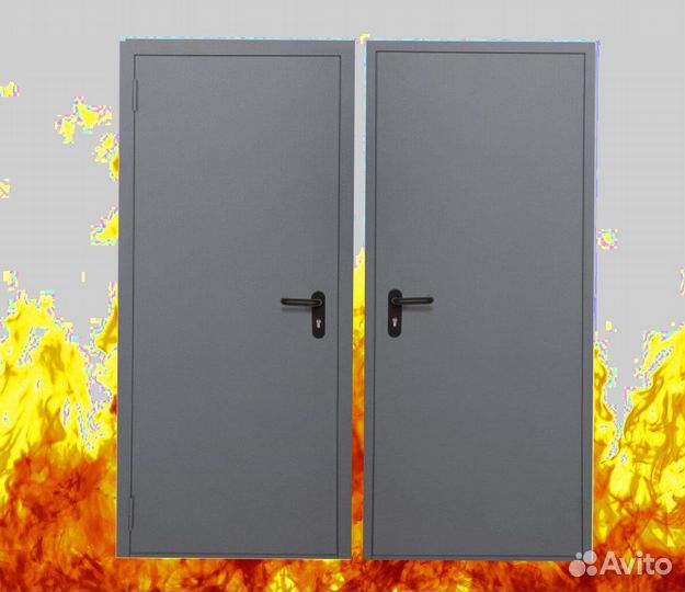 Входные противопожарные металлические двери Ei60