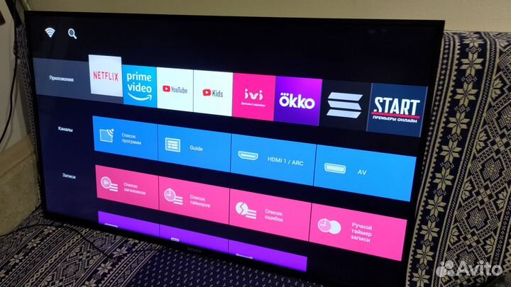 Телевизор sony smart TV 43 дюйма