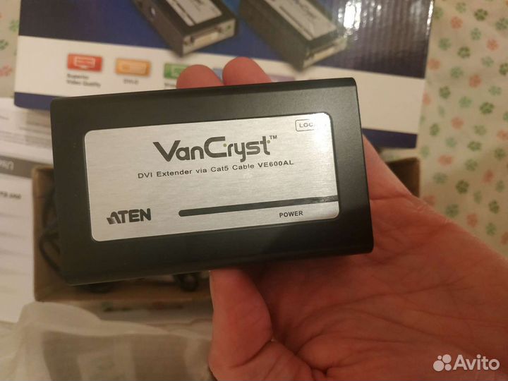 Удленитель dvi и аудио aten VE600A