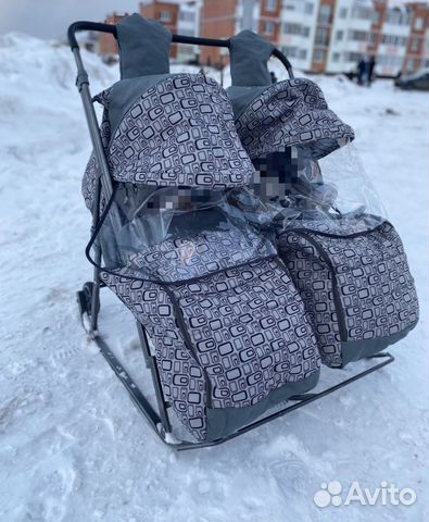 Санки-коляска для двойни