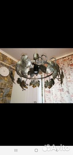 Люстра потолочная кованная