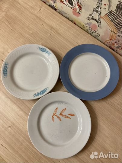 Тарелки и блюдца времен СССР