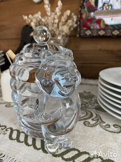 Банка для меда с ложкой «Медвежонок» 300 мл