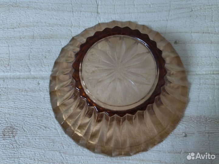 Ваза конфетница СССР стекло