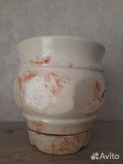 Керамический цветочный горшок