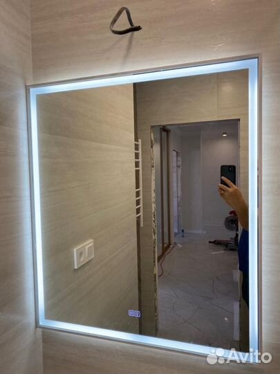 Зеркало ш700в800 с подсветкой новое