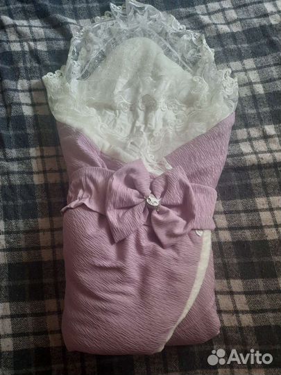 Конверт на выписку зимний для девочки