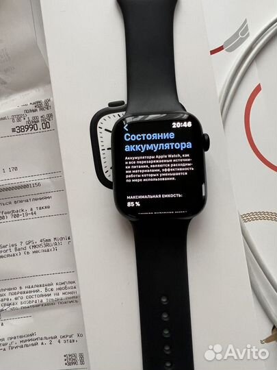 Apple watch series 7 45 мм midnight