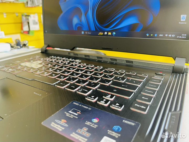 Потрясающий Asus i7-9750H/GTX 1660ti 6Gb/120Ghz