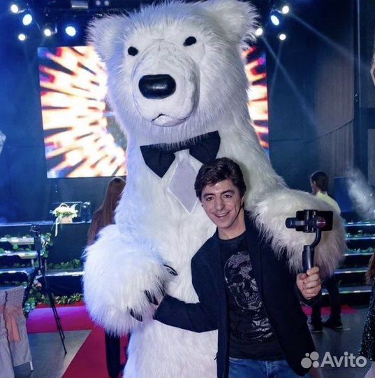 Поздравление от белого медведя Умки,зайки и Тедди