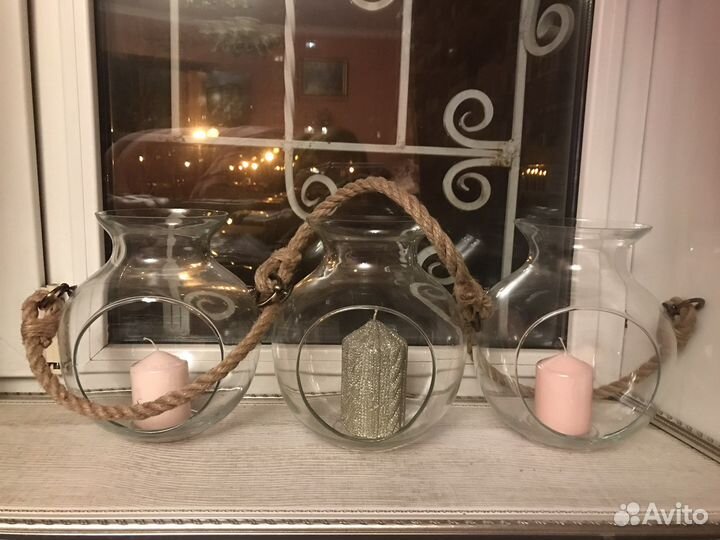 Подсвечник стеклянный