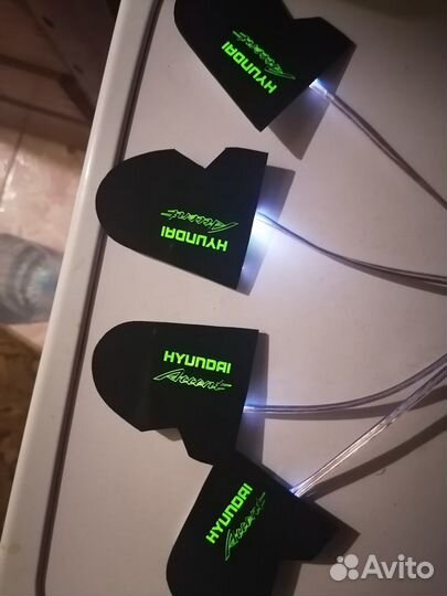 Подсветки в ручки салона Hyundai Акцент