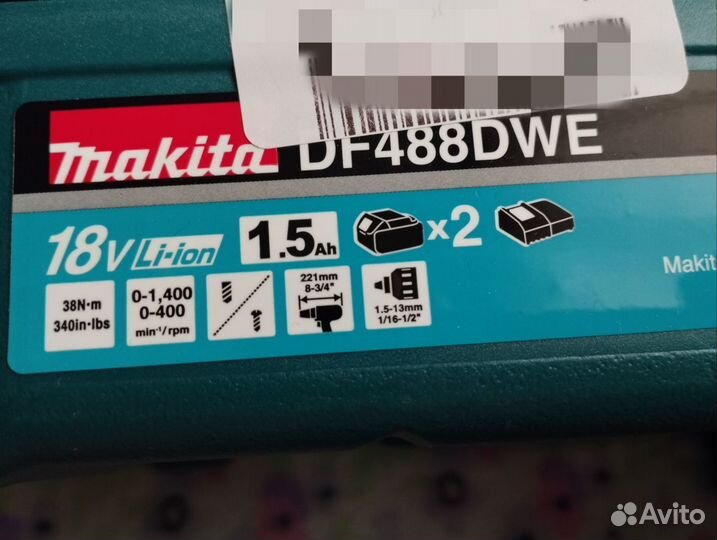 18v makita оригинал DF488dwе