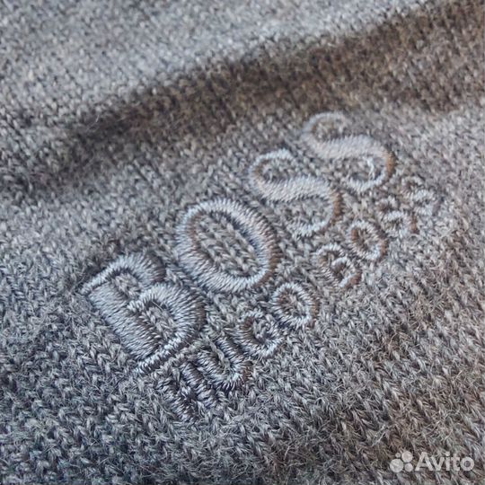 Свитшот-поло Hugo Boss оригинал винтаж 100% шерсть