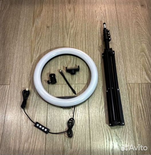 Кольцевая лампа + Штатив напольный + Держатель