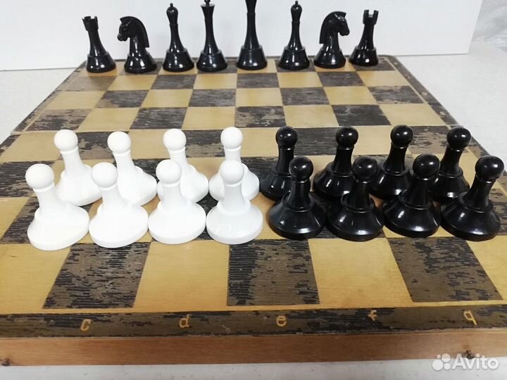 Шахматы СССР Крупные фигуры Пластик