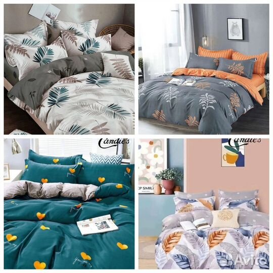 Комплекты постельного белья 1,5ка,2ка,евро,семейн