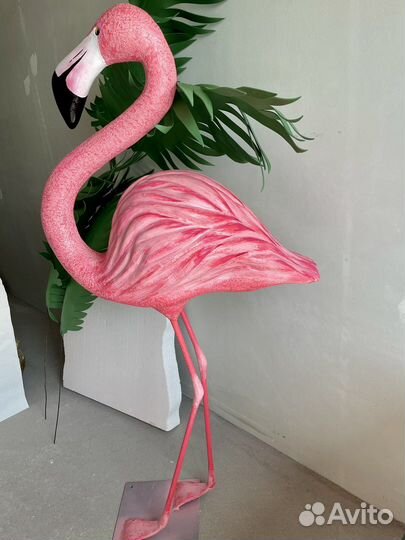Объемные фигуры из пенопласта. Фламинго