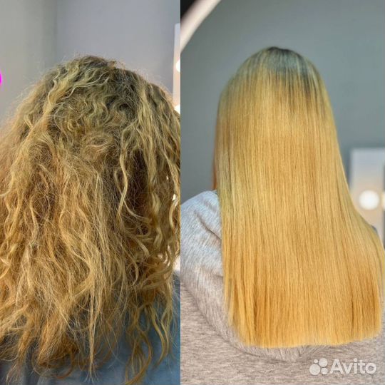 Реконструкция волос, кератин/ботокс/хв