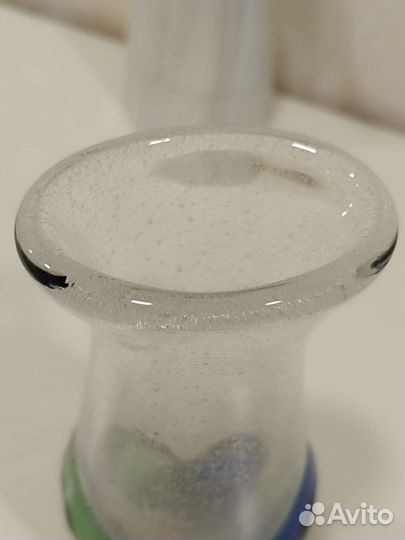 Ваза цветное стекло чехословакия