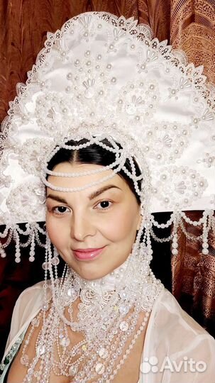 Кокошник свадебный для фотосессии