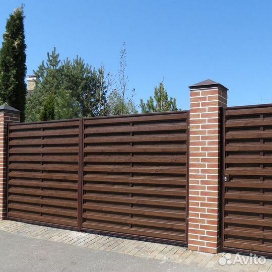 Забор жалюзи в Английском стиле