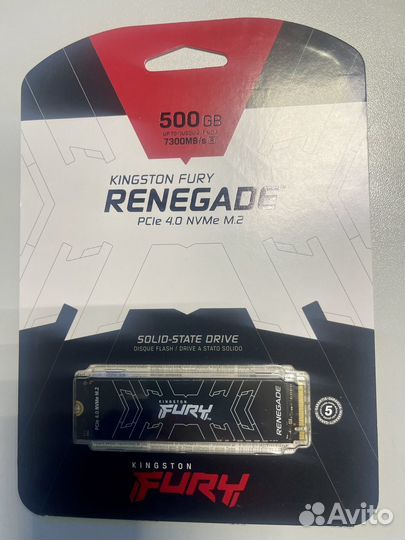 Nvme ssd Kingston fury Renegade PCIe 4.0 500gb
