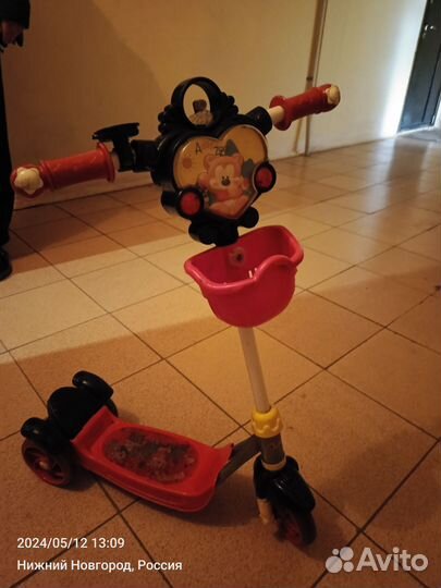 Самокат детский трехколесный бу