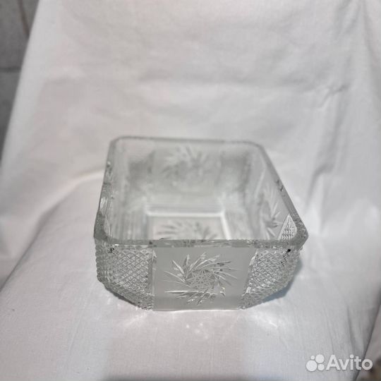 Хрустальная салатница СССР