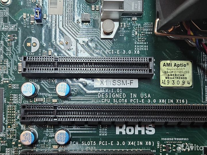 Материнская плата X11SSM-F + E3-1240 v6 + 32 GB EC