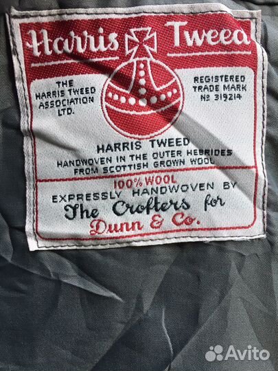 Твидовый пиджак Dunn & Co Harris Tweed (44-46)