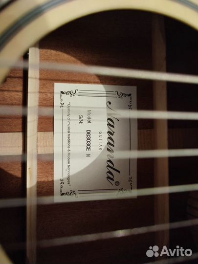 Электроакустическая гитара Naranda DG303CE