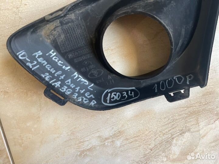 Накладка птф левая Renault Duster С 2010 По 2021