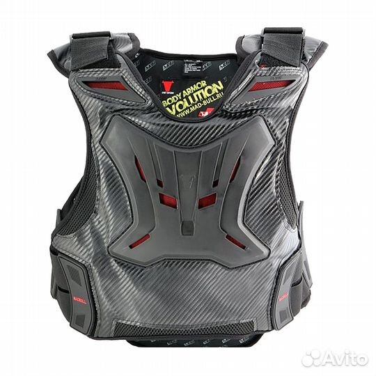 Мотожилет защита тела MadBull Evolution черно-кра