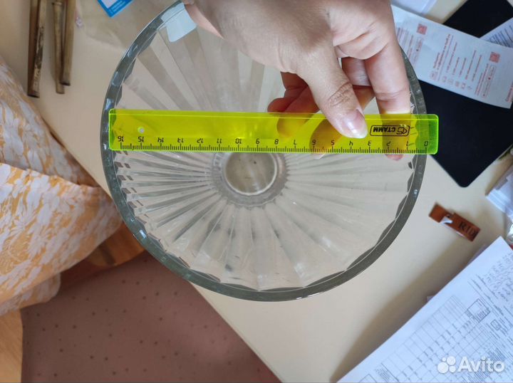 Хрустальная ваза под цветы