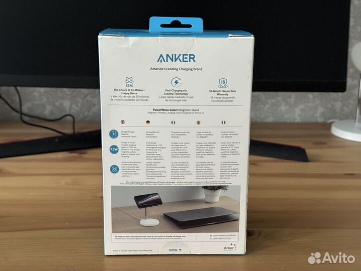 Беспроводная зарядная подставка Anker MagSafe