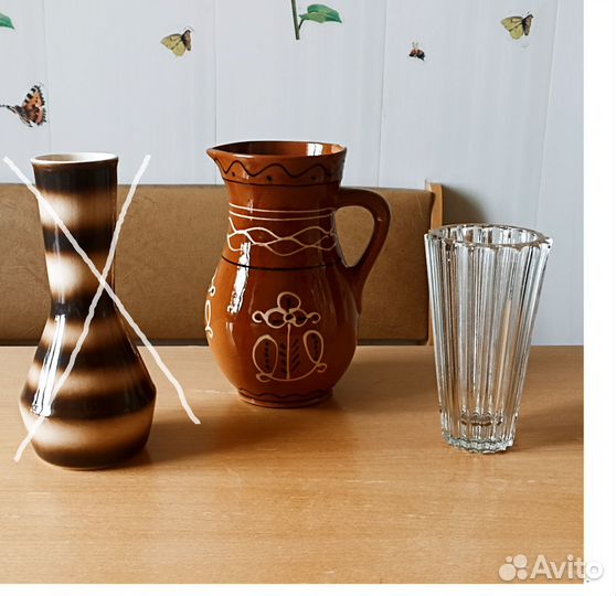 Ваза. Кувшин. Всё по 250. СССР