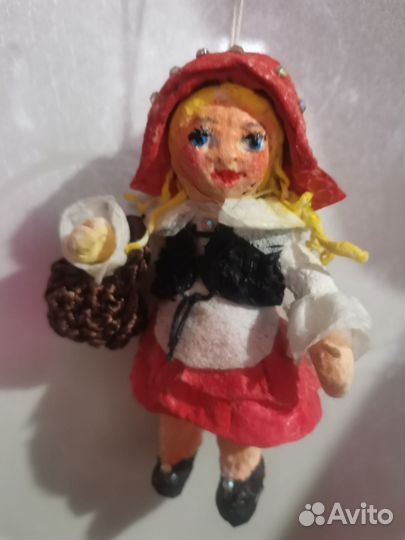 Ватные елочные игрушки
