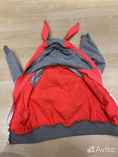 Толстовка на молнии на 2 года