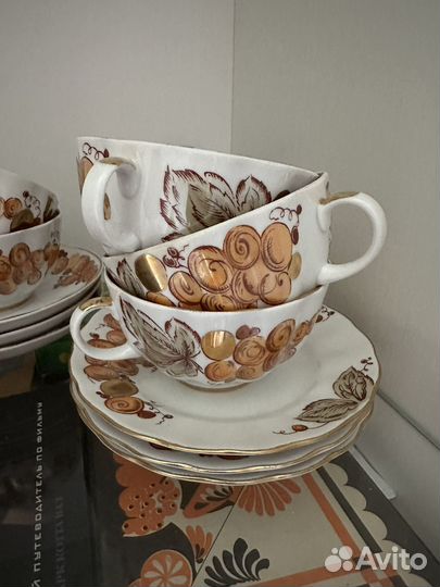 Предметы сервиза лфз Золотой виноград