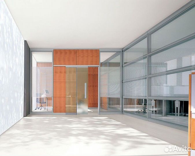 Перегородки остекление